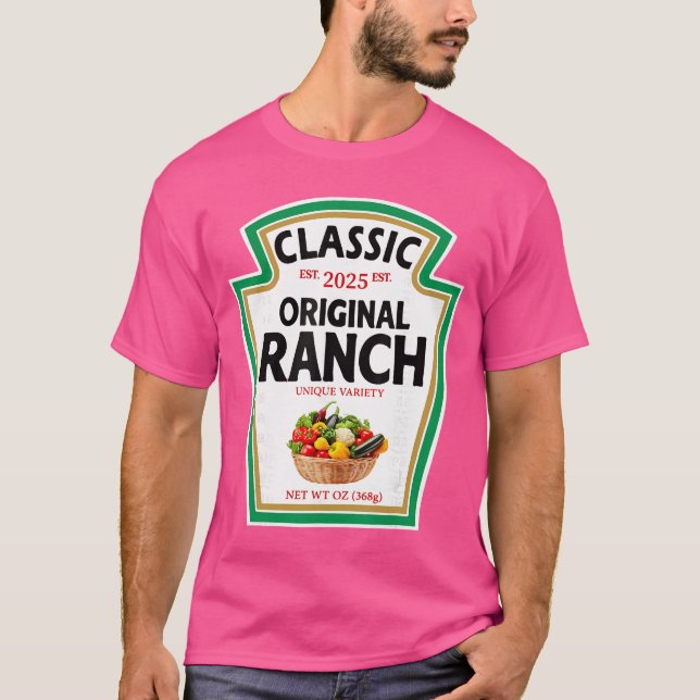T-shirt Ranch Sauce Green Salad Dressing Condiment DIY Hal (Devant)