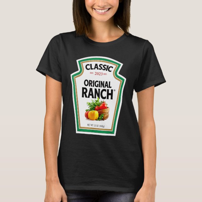 T-shirt Ranch Sauce Green Salad Dressing Halloween Costume (Devant)