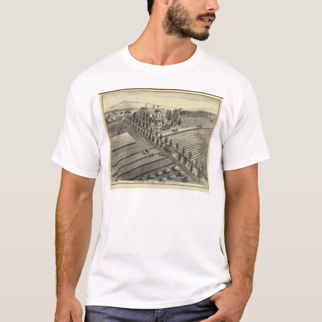 T-shirt Ranch solitaire d'arbre (Devant)