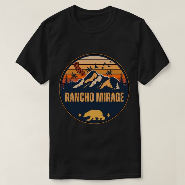 T-shirt Rancho Mirage, Californie (Design devant)