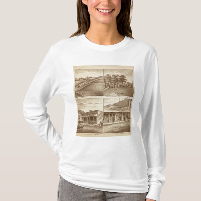 T-shirt Ranchs de Tulare Co, bureaux (Devant)