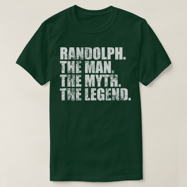 T-shirt Randolph Randolph Nom de famille Randolph Nom de f (Design devant)