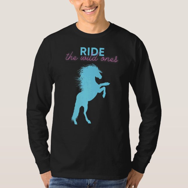 T-shirt Randonnée À Cheval Les Sauvages (Devant)