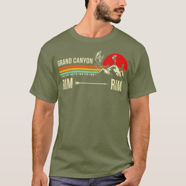 T-shirt Randonnée à Grand Canyon - Cadeau Randonnée - Homm (Devant)