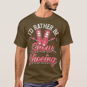 T-shirt Randonnée à raquettes Je préfère faire de la raque