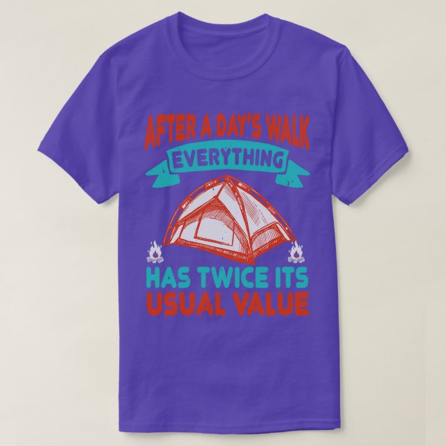 T-shirt Randonnée Après Un Jour De Marche (Design devant)