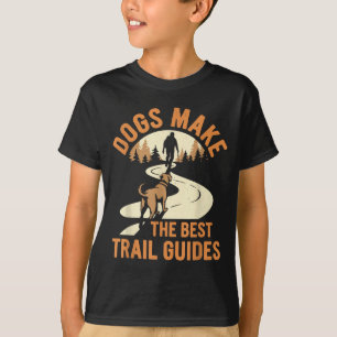 T-shirt Randonnée avec chiens aventure en plein air canine