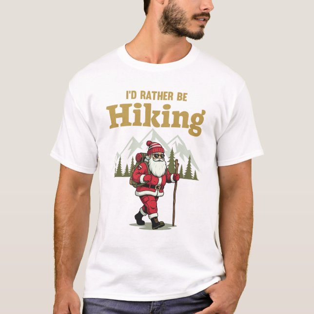 T-shirt Randonnée avec le Père Noël (Devant)