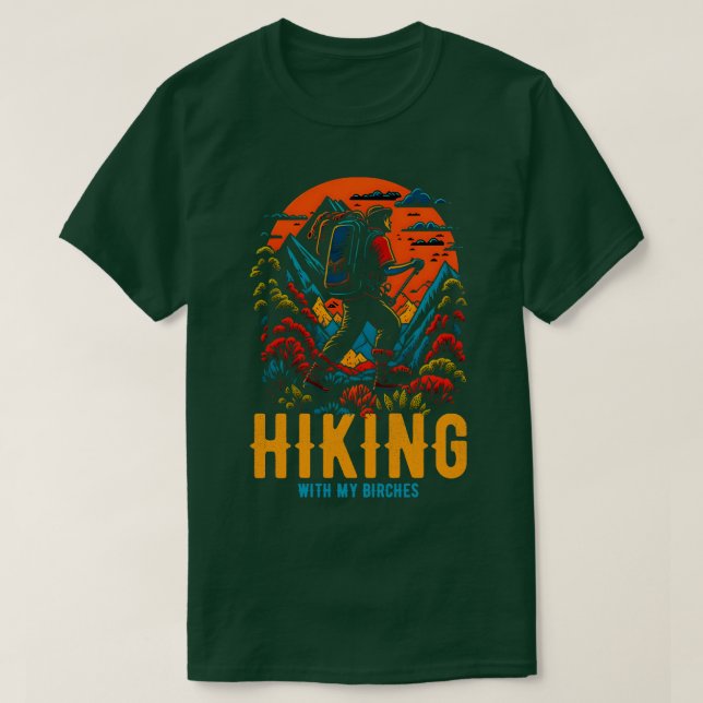 T-shirt Randonnée Avec mes bouleaux (Design devant)