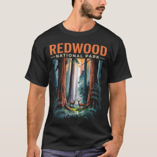 T-shirt Randonnée Camping Californie Parc National Arbre
