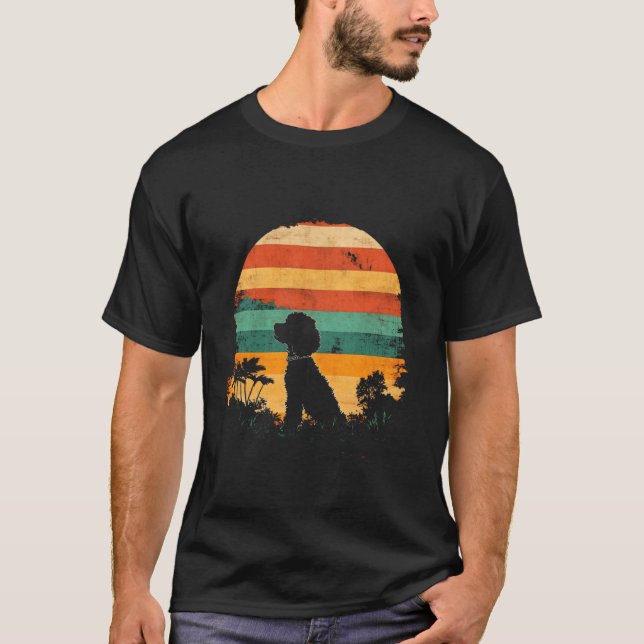 T-shirt Randonnée Camping Montagne Caniche (Devant)