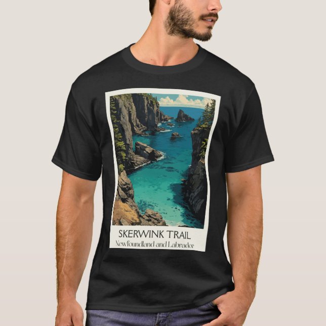 T-shirt Randonnée côtière Skerwinkrail Newfoundlandrinity  (Devant)