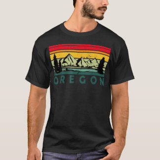 T-shirt Randonnée dans la nature rétro vintage des montagn