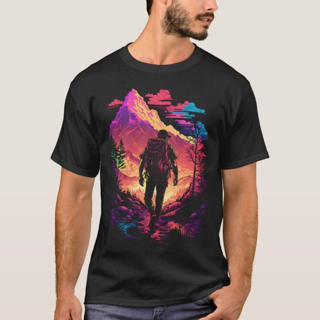 T-shirt Randonnée Dans Les Montagnes (Devant)