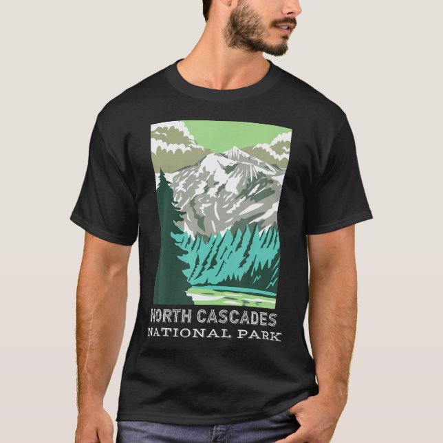 T-shirt Randonnée de camping (Devant)