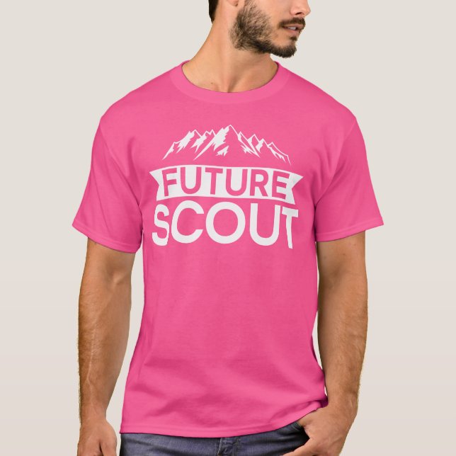 T-shirt Randonnée de Camping du futur chef de scouts (Devant)