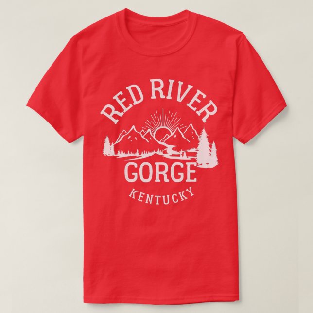 T-shirt Randonnée de la gorge de Red River Kentucky Parks  (Design devant)