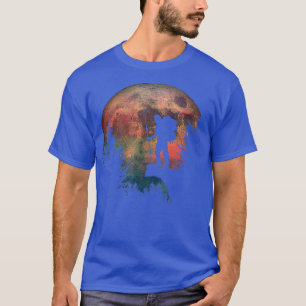 T-shirt Randonnée De Nuit Amateurs De Trekking Aquarelle L