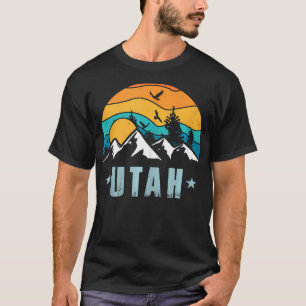 T-shirt Randonnée des monts Vintages Utah Retro