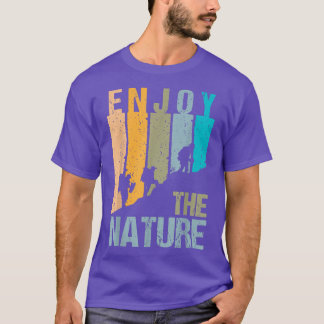 T-shirt Randonnée design Profitez de la nature et du rando