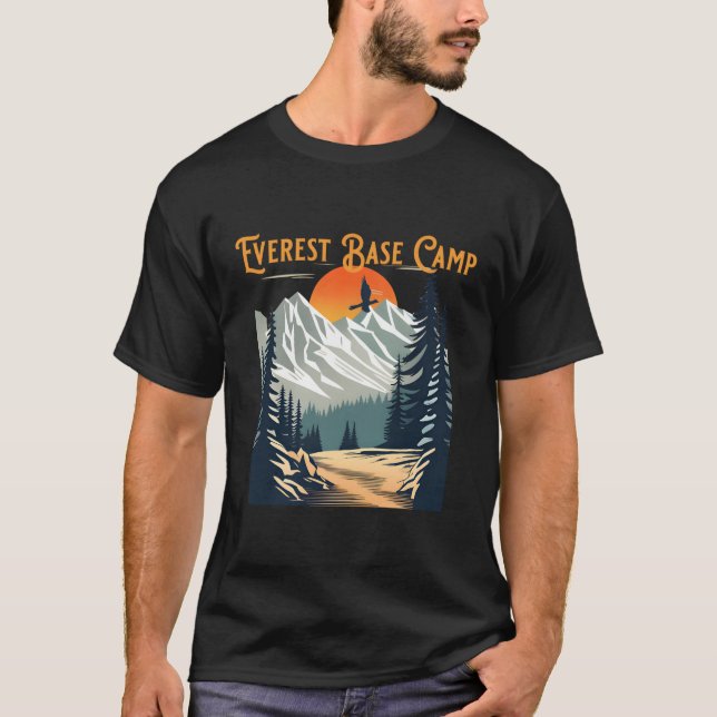 T-shirt Randonnée du camp Everest Base (Devant)
