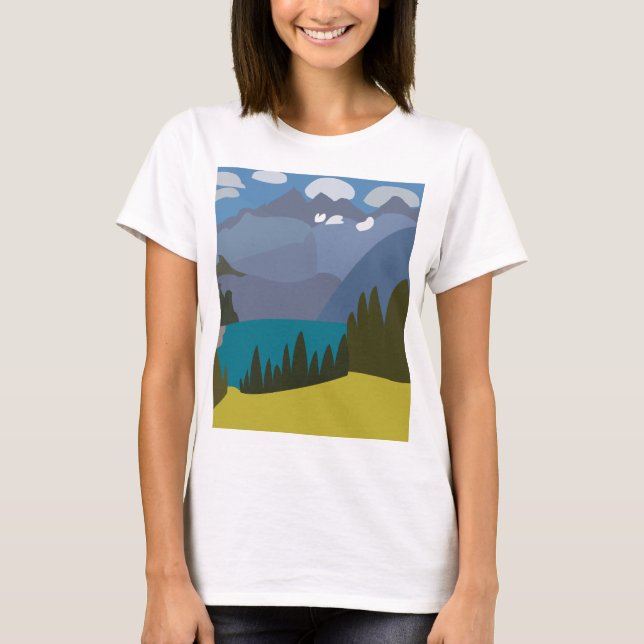 T-shirt Randonnée du lac des Alpes (Devant)