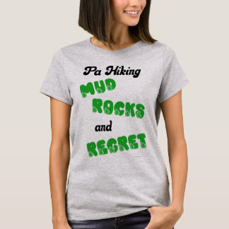 T-shirt Randonnée en PA Boue Rochers et Regret