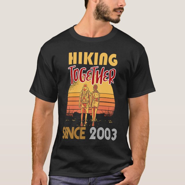 T-shirt Randonnée ensemble depuis 2003 (Devant)