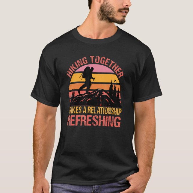 T-shirt Randonnée Ensemble Fait Une Co Relation Rafraîchis (Devant)