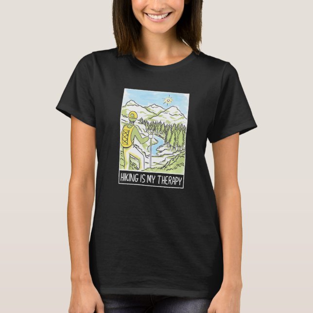 T-shirt Randonnée est ma thérapie (Devant)