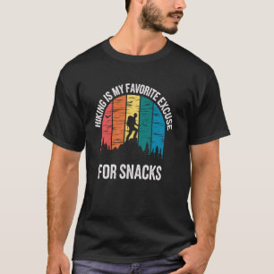 T-shirt Randonnée Est Mon Pardon Préféré Pour Snacks Drôle
