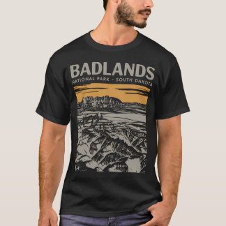 T-shirt Randonnée et camping dans le désert du Badlands Na