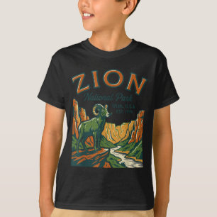 T-shirt Randonnée et camping dans le désert du parc nation