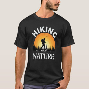 T-shirt Randonnée Et Nature Femme Hiker Retro Sunset