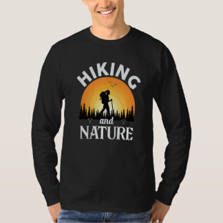 T-shirt Randonnée Et Nature Femme Hiker Retro Sunset