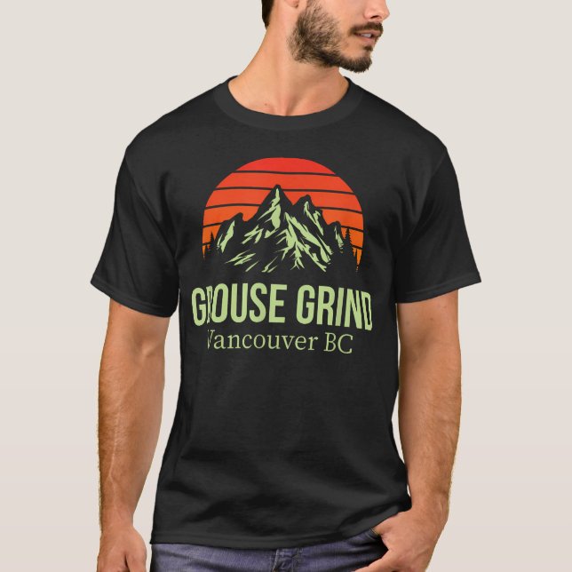 T-shirt Randonnée Grouse Grind Vancouver Bc Canada (Devant)