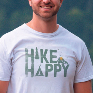 T-shirt Randonnée Happy Camper Hiker Famille de Randonnées