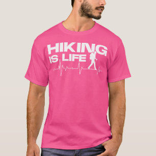 T-shirt Randonnée Heartbeat - Randonneur de Randonnée Love