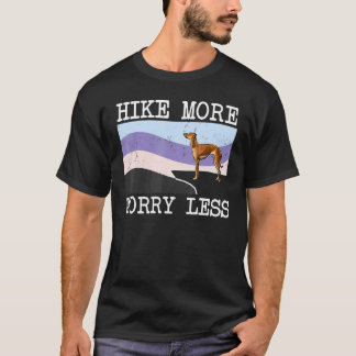 T-shirt Randonnée Lévrier Italien Plus De Soucis Moins Gra