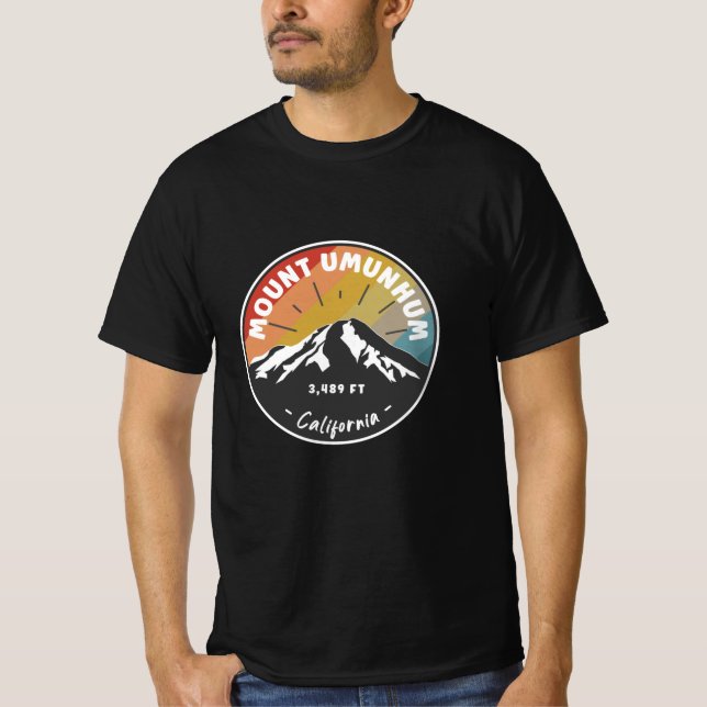T-shirt Randonnée Mont Umunhum Californie (Devant)