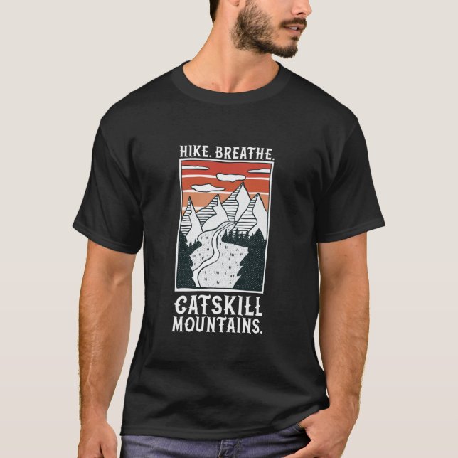 T-shirt Randonnée - Montagnes Catskill (Devant)