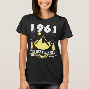 T-shirt Randonnée Mountain Escalade 1961 Cadeau de randon