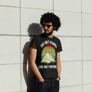 T-shirt Randonnée Ne Prendre Que Des Souvenirs Laisser Seu