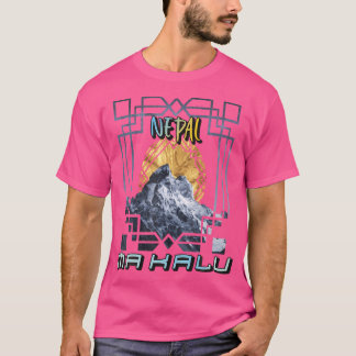 T-shirt Randonnée Nepal Makalu Mountain Hike Mountaineer O