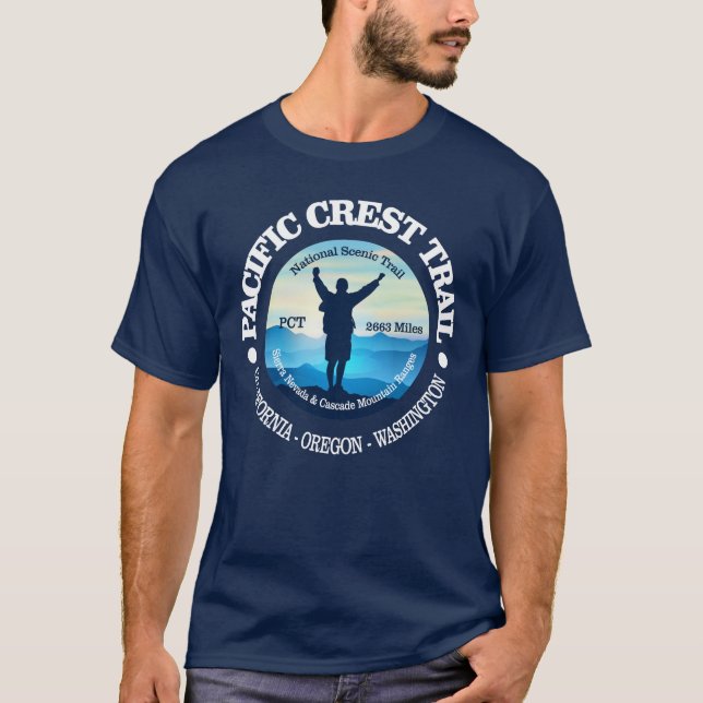 T-shirt Randonnée (Pacific Crest Trail) (Devant)