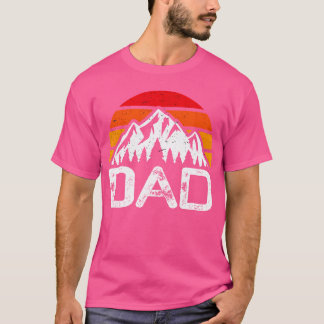 T-shirt Randonnée Papa Drôle Randonnée Camping Vintage Sun