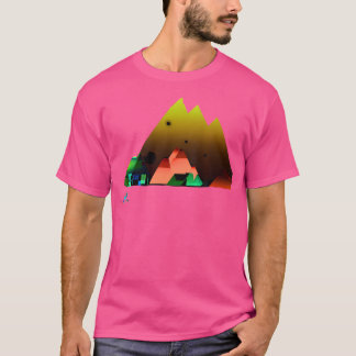 T-shirt Randonnée Paysage Design Rainbow Mountain