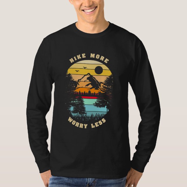 T-shirt Randonnée Plus Inquiète Moins (Devant)