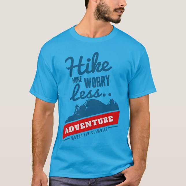 T-shirt Randonnée Plus Inquiète Moins (Devant)