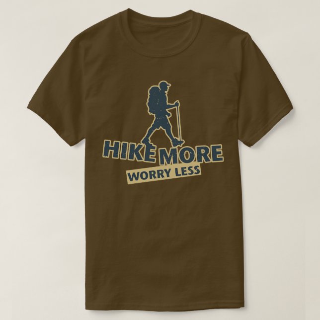 T-shirt Randonnée Plus Inquiète Moins 1 (Design devant)